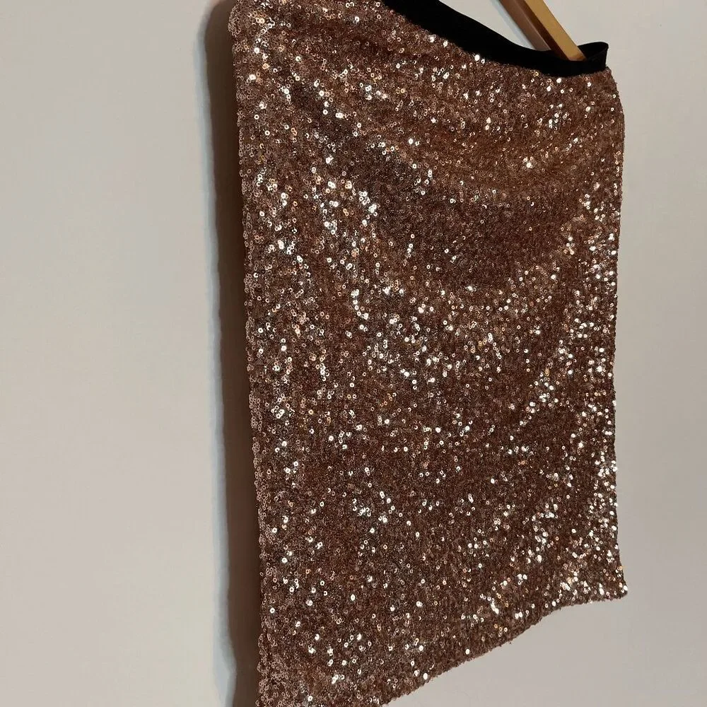 The Limited Sequin Holiday NYE Skirt Glam Y2K
